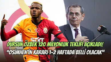 Dursun Özbek, çılgın Osimhen teklifini duyurdu: Galatasaray’ın transfer planı nasıl şekillenecek?