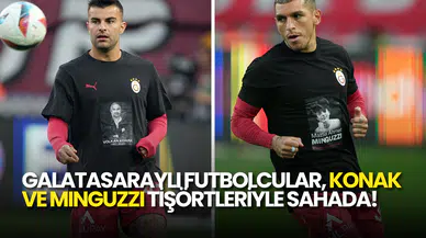 Galatasaraylı Futbolcular, Konak ve MInguzzI Tişörtleriyle Sahada!