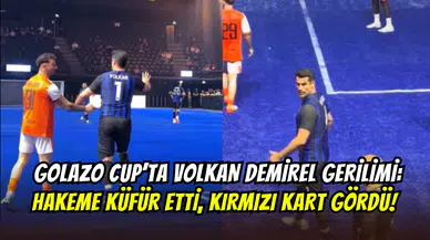 Golazo Cup’ta Volkan Demirel krizi: Hakeme küfür etti, kırmızı kart gördü