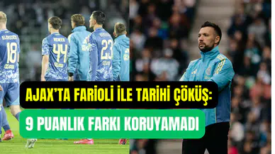 Hollanda Ligi’nde tarihi çöküş: Son 5 haftaya 9 puan önde giren Ajax ikinci sıraya geriledi