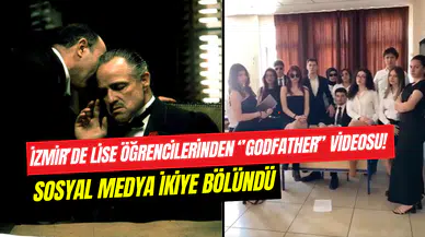 İzmir’de lisede ‘’Godfather’’ temalı mezuniyet videosu: Sosyal medya ikiye bölündü