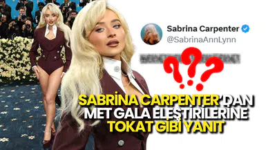 Sabrina Carpenter’dan Met Gala Eleştirilerine Kapak Gibi Cevap!