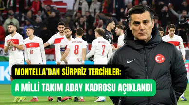 Vincenzo Montella’dan sürpriz tercihler: A Milli Takım’ın aday kadrosu açıklandı