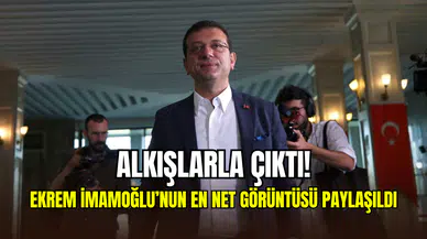 Alkışlarla çıktı: Ekrem İmamoğlu'nun haftalar sonra ilk net görüntüsü