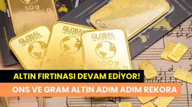 Altına Ortadoğu ve ticaret dopingi: Ons ve gram altın fiyatları rekora koşuyor