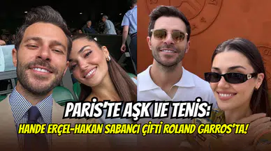 Ayrılık dedikodularına son nokta: Hande Ercel ile Hakan Sabancı Roland Garros finalinde