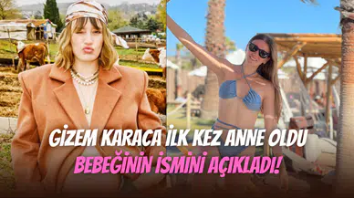 Gizem Karaca anne oldu: Bebeğinin ismini ilk kez açıkladı