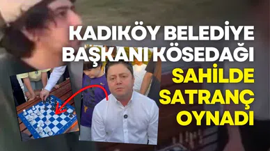 Kadıköy'de satranç kazandı: Başkan Kösedağı, Moda Sahili'nde satranç oynadı