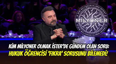 Kim Milyoner Olmak İster’de şaşırtan an: Hukuk öğrencisi fıkra sorusunu bilemedi