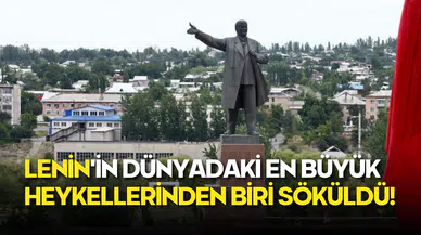 Lenin’in Dev Heykeli Oş Meydanından Kaldırıldı!