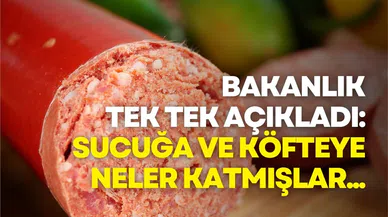 Bakanlık Tek Tek Açıkladı: Sucuğa "Tek Tırnaklı", Köfteye "Kanatlı" Eti Katmışlar