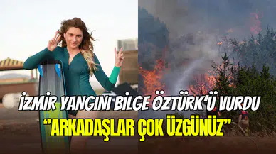 Bilge Öztürk’ten üzen açıklama: İzmir’deki yangında sörf okulu kül oldu