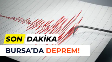 Bursa’da 3,9 büyüklüğünde bir deprem meydana geldi