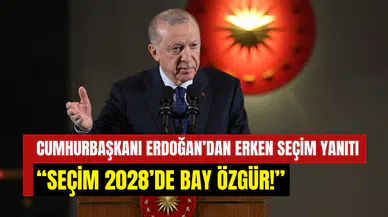 Cumhurbaşkanı Erdoğan’dan Özgür Özel’e yanıt: ‘’Seçim 2028’de Bay Özgür’’