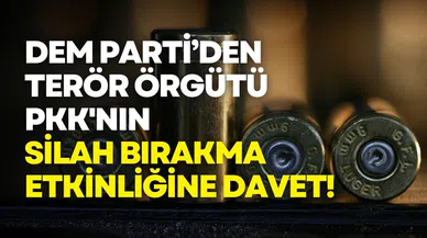 DEM Parti’den terör örgütü PKK'nın silah bırakma etkinliğine davet!