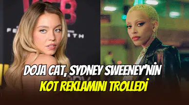 Doja Cat, Sydney Sweeney’in kot reklamıyla dalga geçti