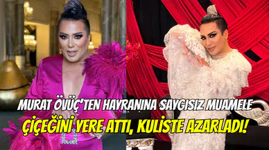 Murat Övüç’ten hayranına saygısız hareket: Çiçeği yere attı, kuliste azarladı