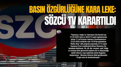 Sözcü TV'de ekran karartıldı! 10 gün boyunca RTÜK metni gösterilecek
