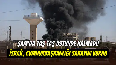 Şam’da şiddetli patlama sesleri: İsrail, Suriye cumhurbaşkanlığı sarayını vurdu