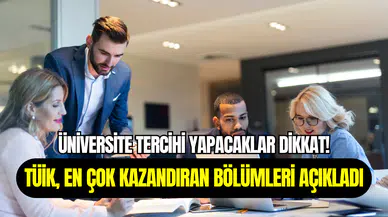 TÜİK açıkladı: En çok kazandıran üniversite bölümleri belli oldu