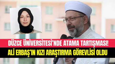 Ali Erbaş’ın kızı Şeyda Nur Küçük, Düzce Üniversitesi’nde Araştırma Görevlisi oldu