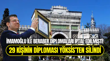 Ekrem İmamoğlu ve 28 sınıf arkadaşının diploması YÖKSİS’ten silindi