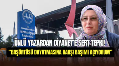 Feminist yazar Berrin Sönmez’den Diyanet’e tepki: ‘’Başörtü dayatmasına karşı başımı açıyorum’’