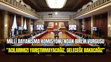 Milli Dayanışma, Kardeşlik ve Demokrasi Komisyonu toplandı