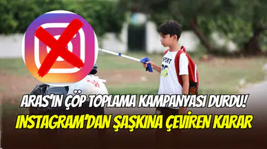 ‘’Takipçim kadar çöp topluyorum’’ diyen 11 yaşındaki Aras’ın Instagram hesabı kapatıldı