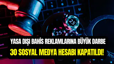 Yasa dışı bahis reklamı yapan 30 sosyal medya hesabı erişime kapatıldı