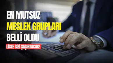 Türkiye'de en mutsuz meslekler belli oldu! İlk sırada muhasebeciler yer aldı