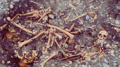 Şehrin altından 500 yıllık iskeletler çıktı