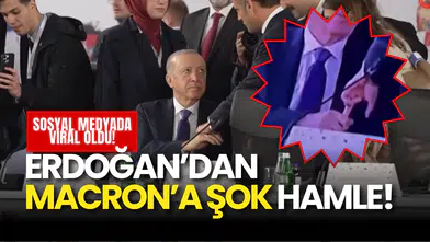 Erdoğan'ın Macron'a Yaptığı Hareket Dünyada Olay Yarattı! Görüntüler Çok Konuşulacak...