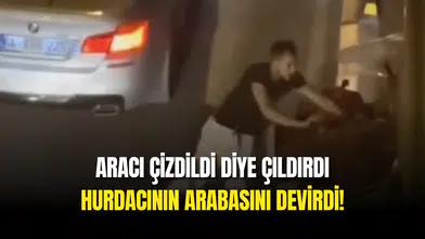 Aracını Çizdiler Diye Hurda Aracı Deviren Adam Sosyal Medyayı Karıştırdı!