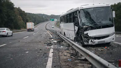 Polis servisi kaza yaptı: 30 polis yaralandı