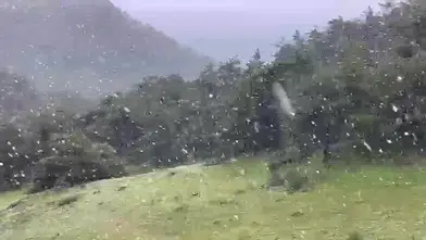 Haziran kapıdayken Akdağ’da kış geri döndü