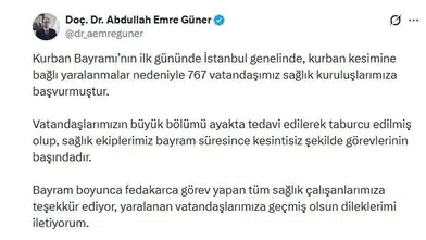 İstanbul’da bayram mesaisi acil servislerde bitti