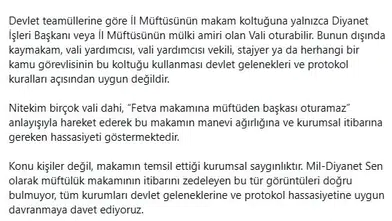 Sinop Müftülüğünde koltuk krizi