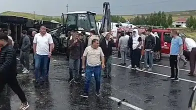 Patnos yolunda tır dehşeti