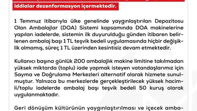 Depozito iade ücretlerinde düşüş iddiasına resmi yanıt