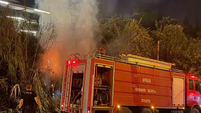 Alanya'da gece vakti sazlık yangını korkuttu