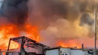 Bursa Yıldırım’da bir çiftlik alevlere teslim oldu