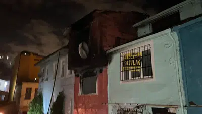 Ayvansaray'da geceyi aydınlatan korku dolu anlar