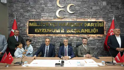 Erzurum MHP teşkilatında bayram buluşması