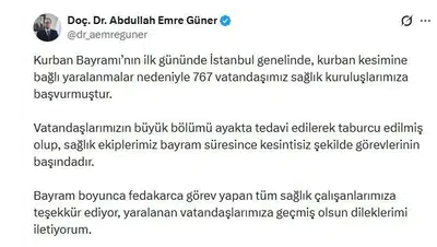 İstanbul’da bayram mesaisi acil servislerde bitti