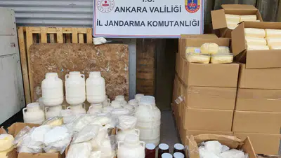 Başkentte sofralara kurulan tehlikeli tuzak: Tonlarca sahte ürüne jandarma baskını