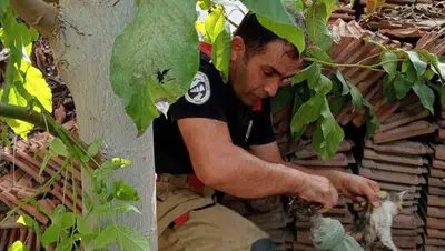 İskenderun'da nefes kesen kurtarma operasyonu: Boru hattında sıkışan minik cana yardım eli