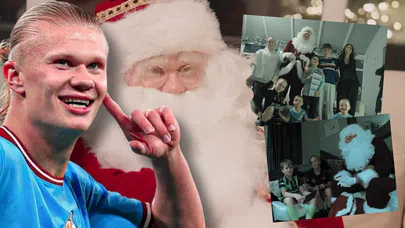 Erling Haaland, Noel Baba oldu: Manchester City'li çocuklara hediye dağıttı