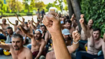 Eylem yapan maden işçileri şok şekilde hesaplara yatırılmasıyla protestoyu bitirdi