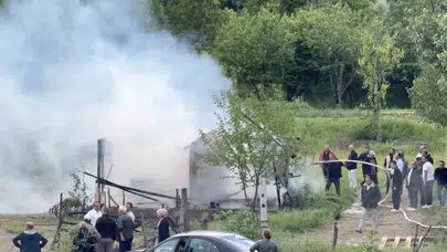 Kastamonu’da soba faciası Bir ev küle döndü
